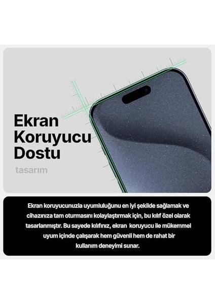 iPhone 16 Için Cyrstal+ Serisi Magsafe ile Uyumlu Metal Lens Korumalı ve Metal Tuş Takımlı Hybrid Materyal Kılıf Kapak (Siyah, 16) modelleri