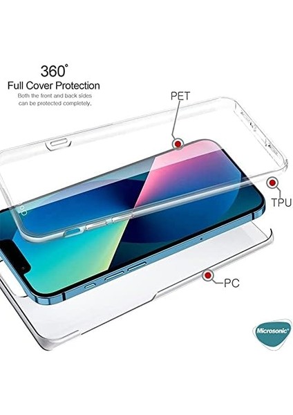Apple iPhone 15 Kılıf 6 Tarafı Tam Full Koruma 360 Clear Soft Şeffaf [iphone 15 ile Uyumlu Kılıf - Şeffaf] modelleri