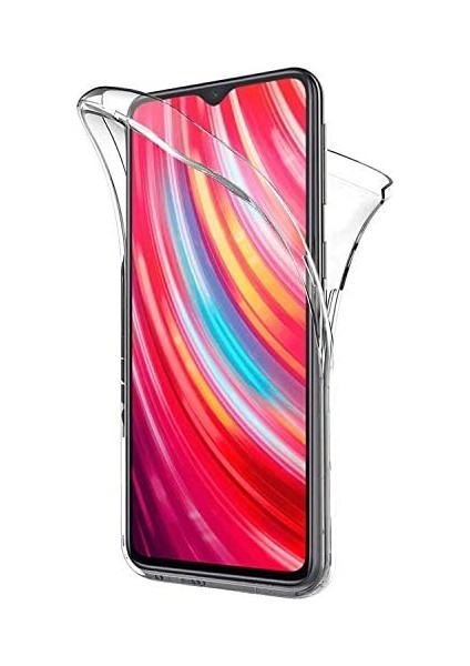 Xiaomi Redmi Note 8 Pro Için Kılıf 6 Tarafı Tam Full Koruma 360 Clear Soft Şeffaf [redmi Note 8 Pro ile Uyumlu Kılıf - Şeffaf]