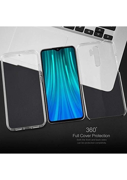 Xiaomi Redmi Note 8 Pro Için Kılıf 6 Tarafı Tam Full Koruma 360 Clear Soft Şeffaf [redmi Note 8 Pro ile Uyumlu Kılıf - Şeffaf]