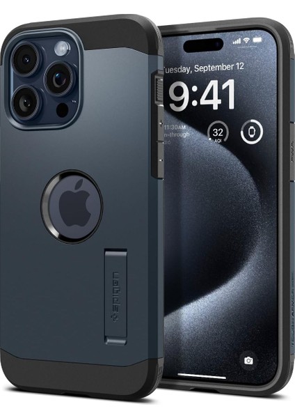 iPhone 15 Pro Kılıf Tough Armor Magfit Magsafe Özellikli Metal Slate - ACS06734