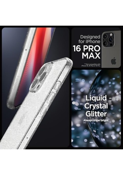 iPhone 16 Pro Max Kılıf Liquid Crystal Glitter Crystal Quartz - ACS07985 fiyatları