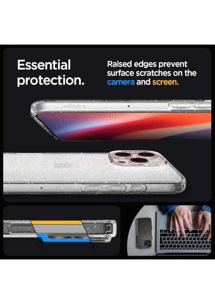 iPhone 16 Pro Max Kılıf Liquid Crystal Glitter Crystal Quartz - ACS07985 modelleri
