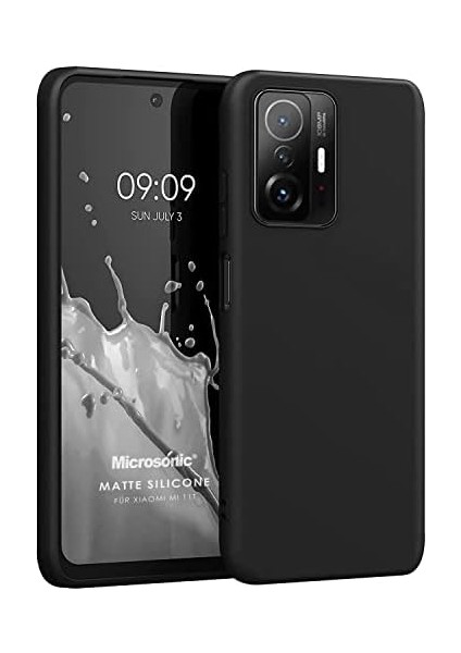 Matte Silicone Xiaomi Mi 11T Için Kılıf Siyah [mi 11T ile Uyumlu Kılıf - Siyah]
