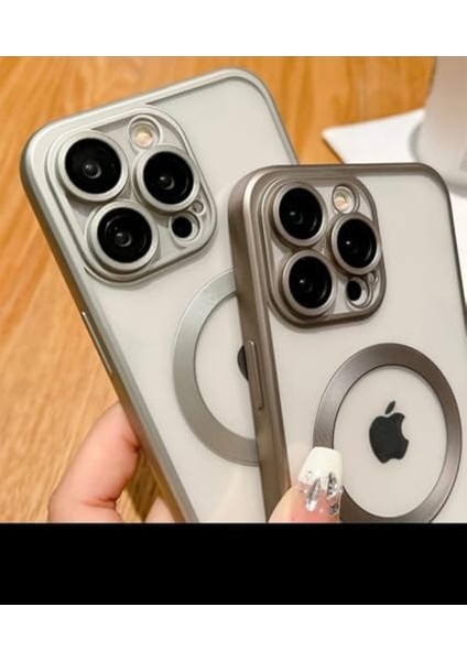iPhone 16 Pro / 16 Pro Max Çöl Titanyum Kamera Korumalı Kılıf Manyetik Şarj Özellikli Telefon Rengi Ile Aynı Magee Safee ile Uyumlu Kılıf Esnek Darbeye Dayanıklı Hd Korumalı (Iphone 16 Pro Max Çöl) fiyatları