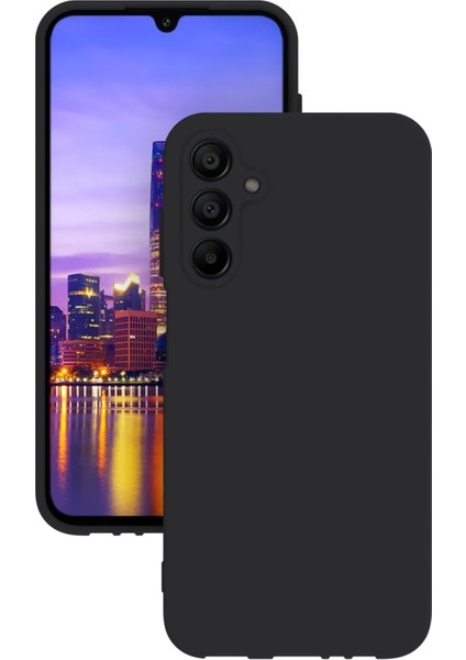 Galaxy A15 Kılıf Kamera Korumalı Silikon Rubber Arka Kapak (Siyah)