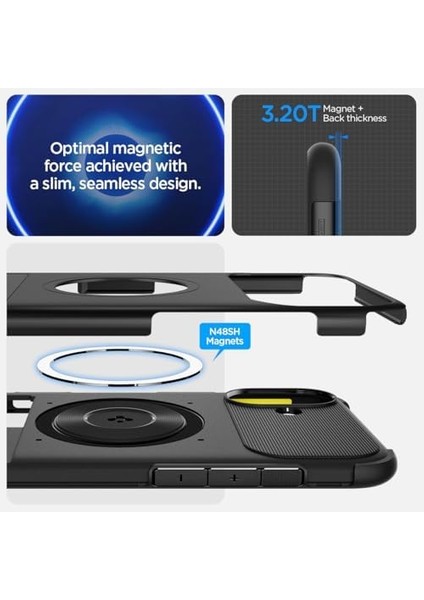 iPhone 16 Plus Kılıf Slim Armor Magfit Magsafe Özellikli Black - ACS08098 fiyatları