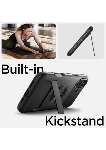 iPhone 16 Plus Kılıf Slim Armor Magfit Magsafe Özellikli Black - ACS08098 modelleri