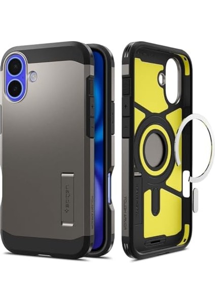 iPhone 16 Kılıf Tough Armor Aı Magfit Magsafe Özellikli Gunmetal - ACS08215 fiyatları
