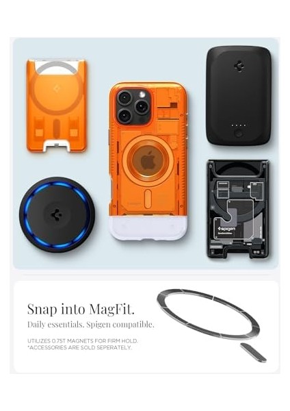 iPhone 16 Pro Kılıf Classic C1 Magfit Magsafe Özellikli Tangerine - ACS08560 modelleri