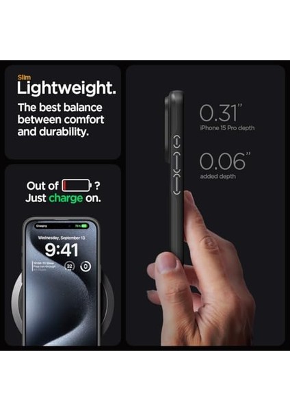 iPhone 15 Pro Kılıf Thin Fit Black - ACS06686 fiyatları