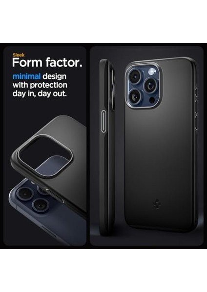 iPhone 15 Pro Kılıf Thin Fit Black - ACS06686 modelleri