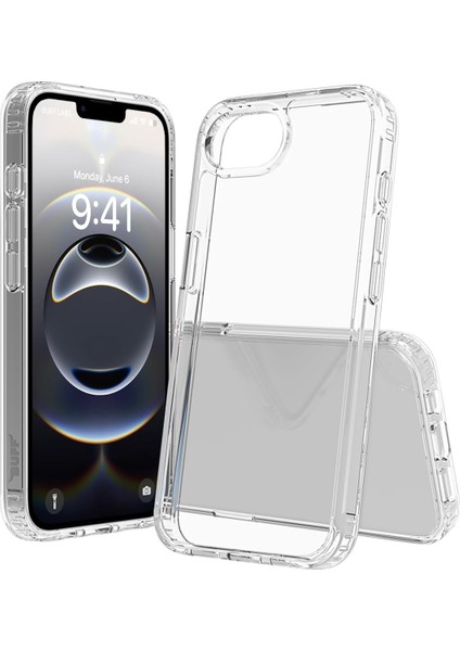 Labs iPhone 16E ile Uyumlu Air Hybrid Darbe Emici Tpu + Pc Şeffaf Kılıf