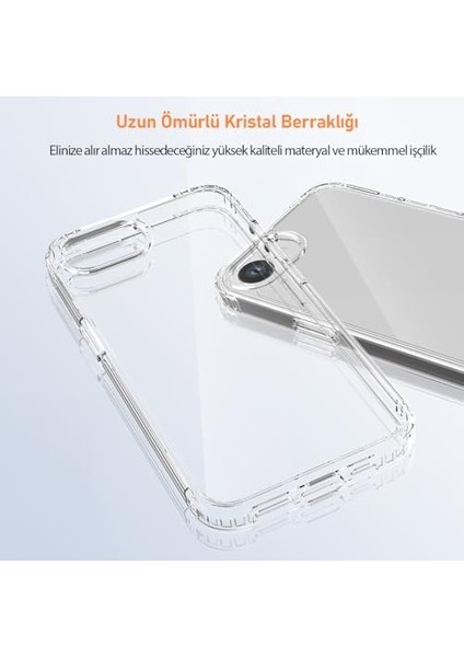 Labs iPhone 16E ile Uyumlu Air Hybrid Darbe Emici Tpu + Pc Şeffaf Kılıf fiyatları