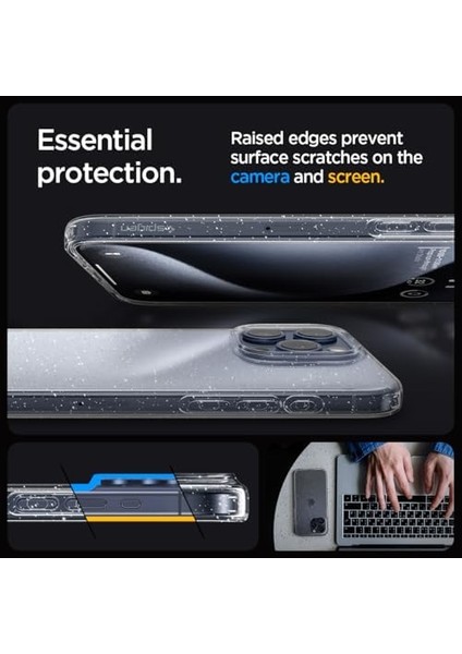 iPhone 15 Pro Max Kılıf Liquid Crystal Glitter Crystal Quartz - ACS06559 fiyatları
