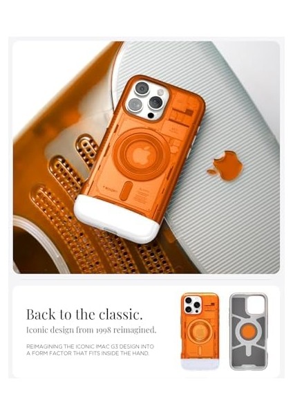 iPhone 16 Pro Max Kılıf Classic C1 Magfit Magsafe Özellikli Tangerine - ACS08559