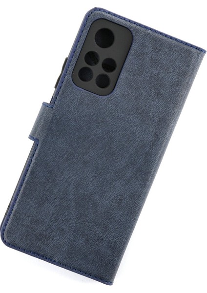 Xiaomi Redmi Note 11T Kılıf Trend S Plus Kapaklı Kılıf - Lacivert Dpmah