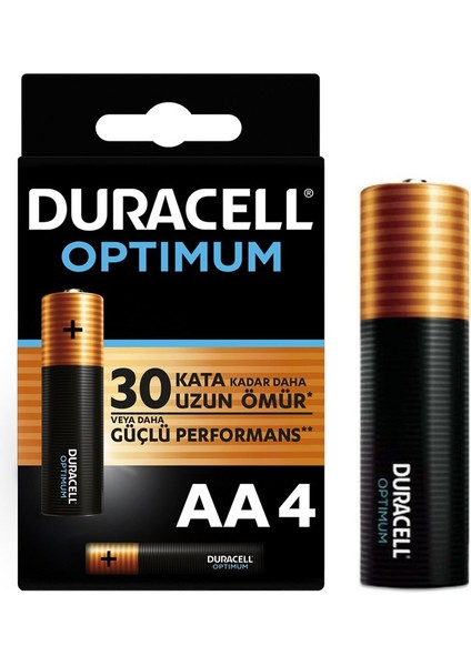 Duracell Optımum MX1500 1.5V Alkalın Aa Kalem Pil 4lü Paket