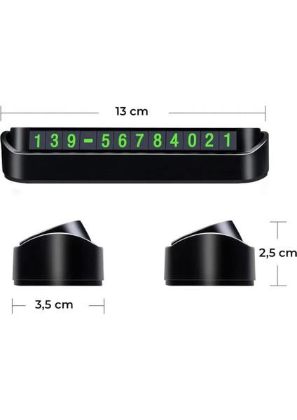 2 Adet Araç Içi Park Numaralığı Numaratör Park Telefon Numarası Araba Torpido Cam Cep Telefon Kartı fırsatları