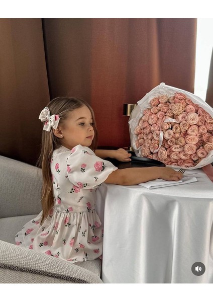 La’ciel Paris Çiçek Desenli Dokuma Astarlı Elbise fiyatları