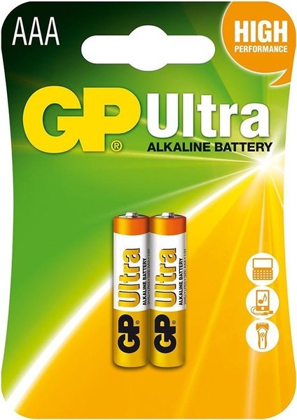 Gp 24AU-2U2 Alkalin Ince Kalem Pil 2 Li Paket