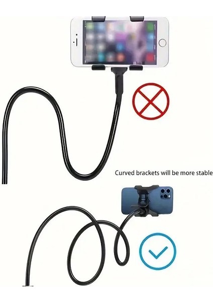 Siyah Akrobat Telefon Tutucu Oynar Başlıklı Klipsli Araç Içi Masa Kenarı Telefon Tutacağı modelleri