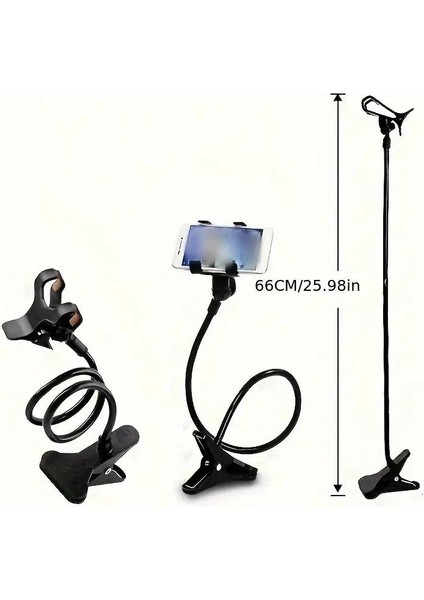 Siyah Akrobat Telefon Tutucu Oynar Başlıklı Klipsli Araç Içi Masa Kenarı Telefon Tutacağı indirimleri