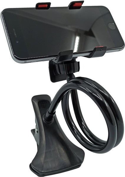 Siyah Masaüstü Akrobat Spiral Gövdeli Oynar Başlıklı Telefon Tutucu fiyatları