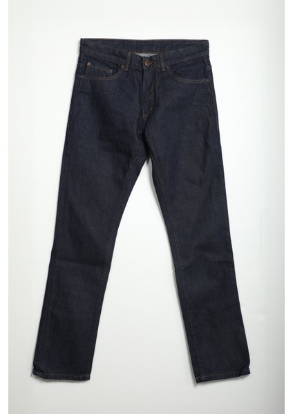 Erkek Regular Fit Normal Kesim Pamuk Lacivert Jean Pantolon