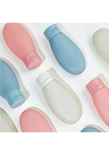 3 Adet Çok Amaçlı Seyahat Tipi Doldurulabilir Krem Kutusu Şampuan Duş Jeli Sprey Losyon Şişe Seti