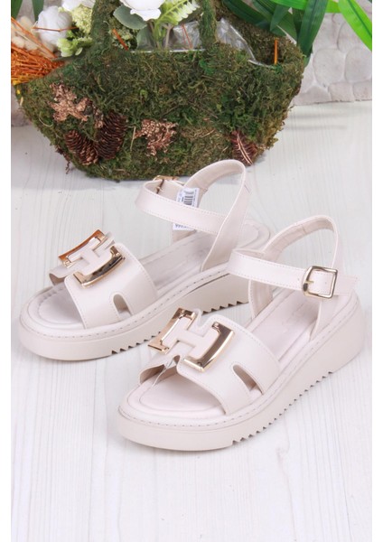 35611 Fancy Anatomik Rahat Toka Detaylı Kadın Sandalet fırsatları