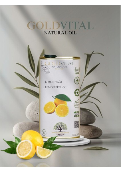 Limon Kabuğu Yağı 1 Lt - Distilasyon, Saf & Doğal Ürün