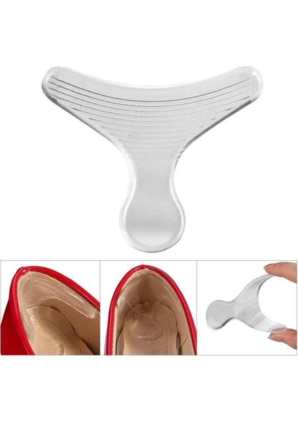 T Şekilli Ayakkabı Topuk Vurma Önleyici Koruyucu Silikon Ped 1 Çift fiyatları