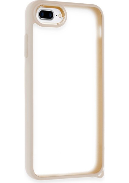 Iphone 8 Plus Kılıf Elegant Kapak - Pudra Dpmah