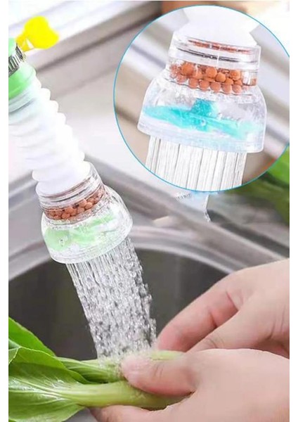 2 Adet Oynar Başlıklı Hortumlu Taşlı Pervaneli Akrobat Musluk Başlığı fırsatları