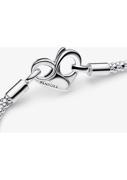 Pandora Moments Trok Örgülü Zincir Bileklik 925 Ayar Gümüş indirimleri
