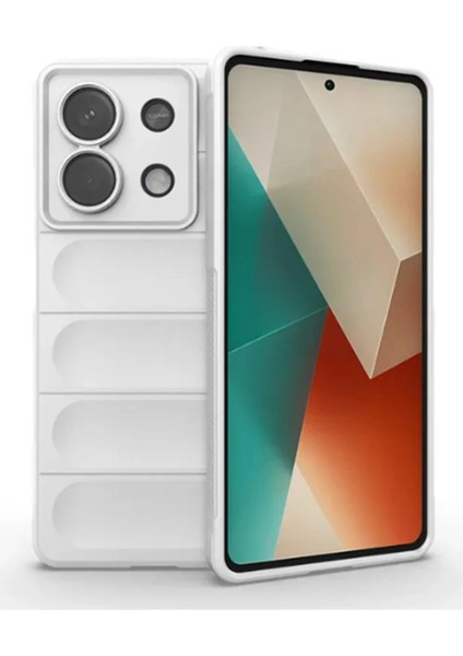 Xiaomi Poco X6 Kılıf Optimum Silikon - Krem Dpmah