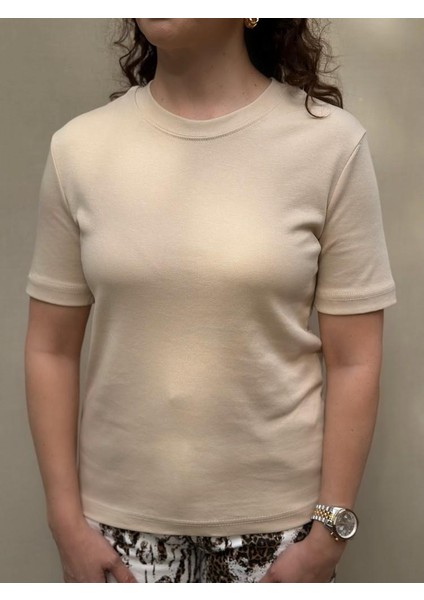 Pamuklu Kısa Kol Basic Tshirt fiyatları