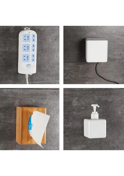 10 Çift Yapışkanlı Geçmeli Klips Askı Eşya Tablo Resim Duvar Askısı Banyo Sabitleme Askısı