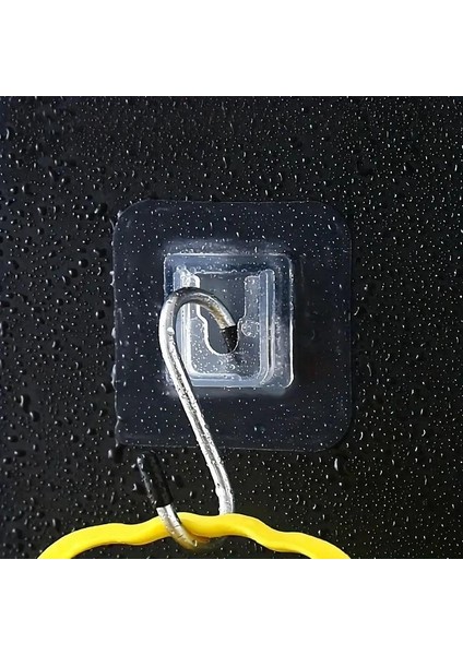 10 Çift Yapışkanlı Geçmeli Klips Askı Eşya Tablo Resim Duvar Askısı Banyo Sabitleme Askısı