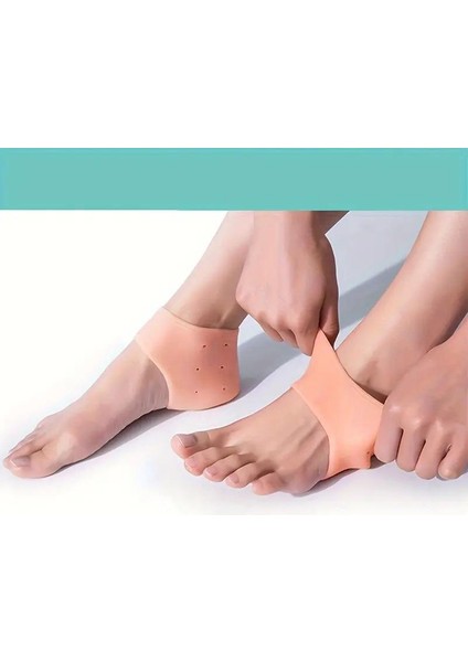Ten Rengi Silikon Topukluk Topuk Gömleği Topuk Çatlağı 1 Çift fiyatları