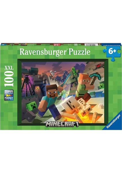 133338 Monster Minecraft 100 Parça Xxl Ravensburger Puzzle