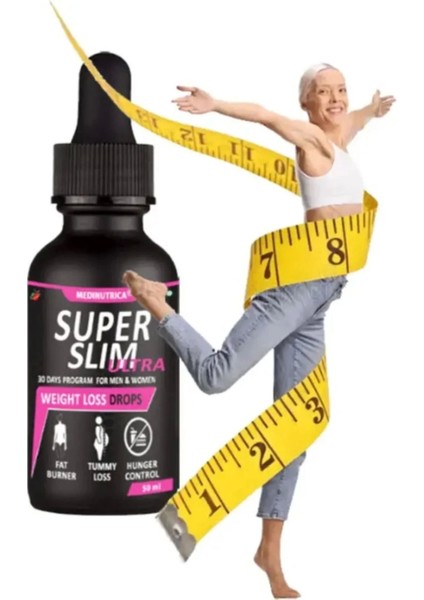 Medinutrica Super Slim Ultra Fiziğinizdeki Hafifliğin ve Inceliğin Damlası Bay 50 ml