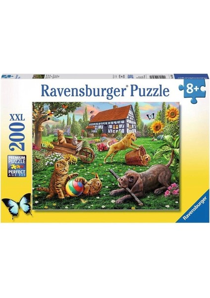 128280 Bahçede 200 Parça Xxl Ravensburger Puzzle