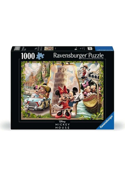 120004981 Mickey ve Minnie Tatilde 1000 Parça Ravensburger Puzzle