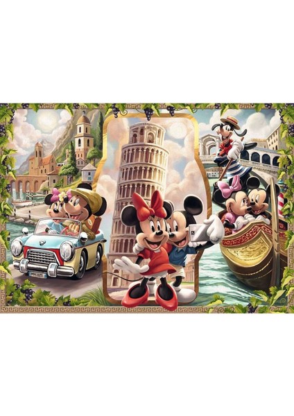 120004981 Mickey ve Minnie Tatilde 1000 Parça Ravensburger Puzzle