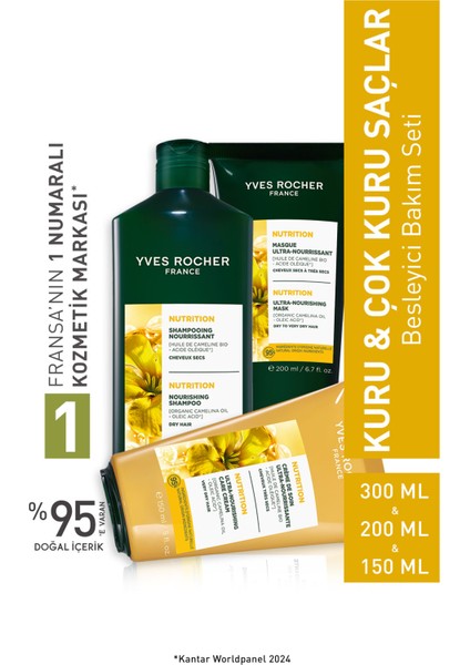 Kuru ve Çok Kuru Saçlar İçin Besleyici Bakım Seti