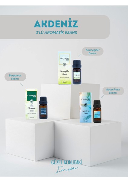 Magnesia Esans Uçucu Yağlar ''akdeniz 3'lü Set''