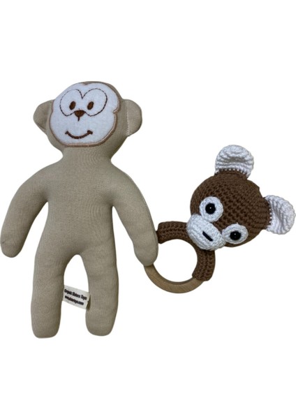 - Organik Oyuncak - Sevimli Maymun ve Diş Kaşıyıcı modelleri