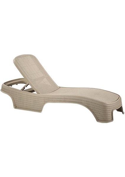 SY2536 Bej Renk Brezza Royal Rattan Lüks Şezlong 2'li Set